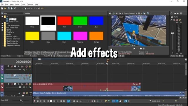 Simple Tutorial Edit Fortnite Highlights | (Vegas Pro) | [Edit like dignal,lmgk,etc] смотреть онлайн