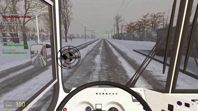 Поездка по 67 маршруту на ЛИАЗ-5280 ВЗТМ | gm_berkutovo_snow | Garry's Mod Троллейбусная Система смотреть онлайн