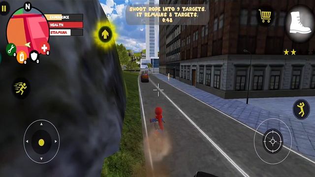 Spiderman Stickman Rope Hero police killing #18- Android Gameplay смотреть онлайн