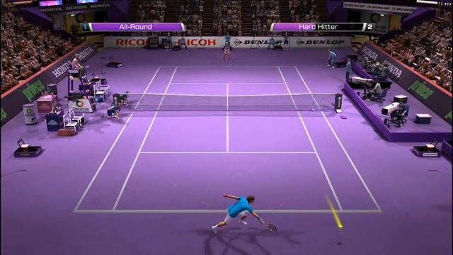 Virtua Tennis 4 Roger Federer vs. Jim Courier 1080p смотреть онлайн