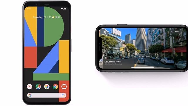 Google Pixel 4 XL vs Apple iPhone 11 Pro Max смотреть онлайн