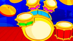 Учим звуки Музыкальных инструментов Барабан/ Развивающий мультфильм для самых маленьких детей смотре