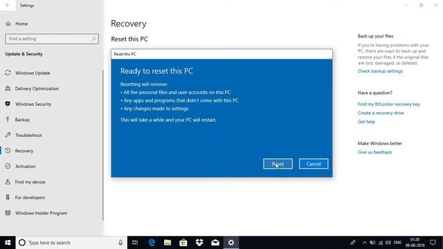 How to reset windows 10 without losing data смотреть онлайн