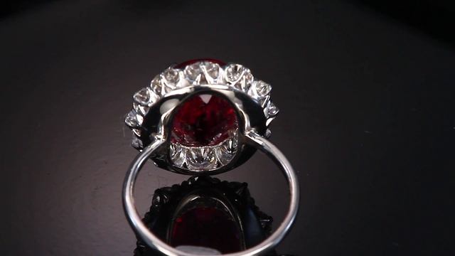 Tiffany and Co. Rubellite Ring in Platinum смотреть онлайн