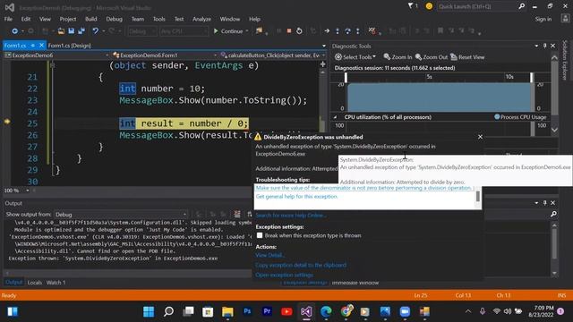 Test #Average_Application with #Exception_Handling || Visual C# Windows Forms App смотреть онлайн