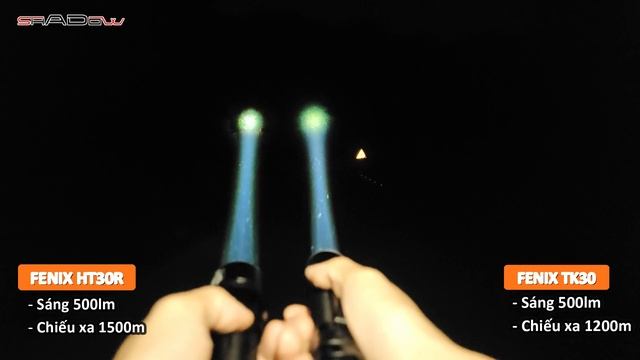 Test ánh sáng FENIX HT30R và FENIX TK30 | công nghệ LEP độ sáng 500 lumen chiếu xa tới 1500m смотреть онлайн