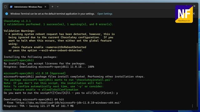 วิธีติดตั้ง OpenJDK ง๊ายง่าย ด้วย Chocolatey บน Windows 11 смотреть онлайн