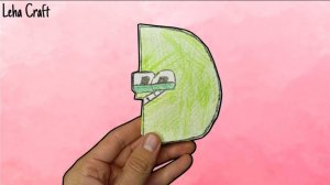 Оригами Филиппинский Алфавит Лор буква D / Паперкрафт буквы D из бумаги / Поделки из бумаги 3Д