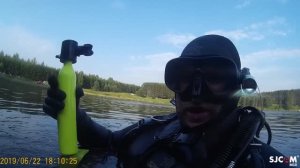 испытания мини акваланга озеро лежнинское