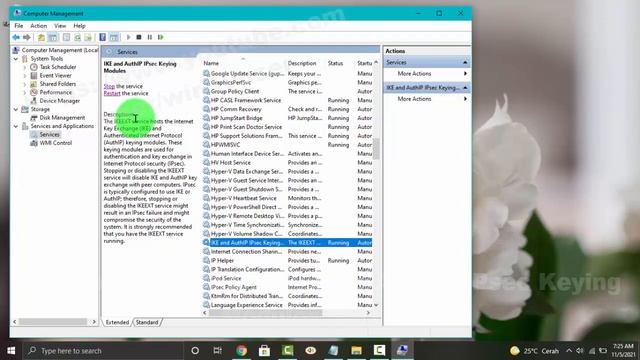 Windows 10 Home : How to Start or Stop IKE and AuthIP IPsec Keying Modules Service смотреть онлайн