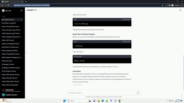 run python program in linux смотреть онлайн
