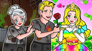 Мультики для девочек🐾 Разорившаяся против Богатой Рапунцель🐾 Мультики про куколки Смотреть онлайн