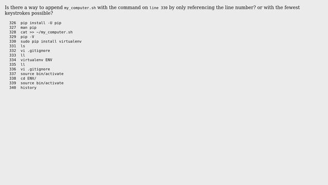 Unix & Linux: append file with history line number values смотреть онлайн