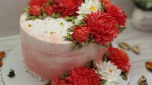 Самый ПРОСТОЙ способ сделать ГЕОРГИНЫ из крема!