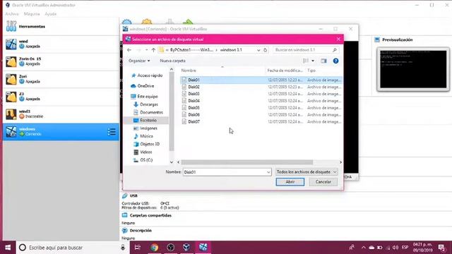 Windows 3.1, VirtualBox. смотреть онлайн