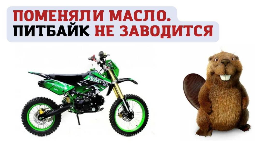 Поменяли масло на питбайке, больше не заводится смотреть онлайн
