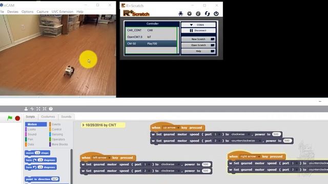 TASK vs. SCRATCH 2 for Remote Control of ROBOTIS PLAY 700 system смотреть онлайн