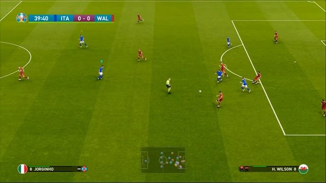 Italy vs Wales - eFootball PES 2021 Gameplay - Full Match Gameplay - Football Italy and Wales смотреть онлайн