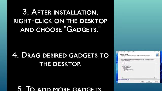 How to Install/Enable Gadgets on Windows 11/10 (EASY) смотреть онлайн