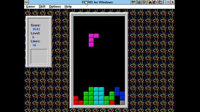 Playing Tetris on Windows 3.11 смотреть онлайн