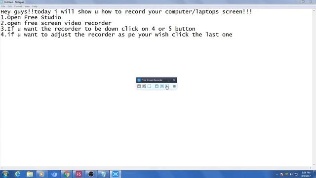 How to Record Computer's/Laptop's Screen Using Free Studio(Tutorial)-Upbeat Tuber смотреть онлайн