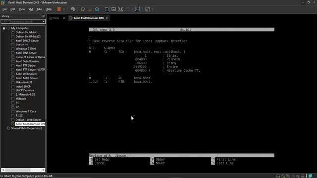 Konfigurasi Hosting Multi Domain DNS di Debian 10 Menggunakan VMware смотреть онлайн