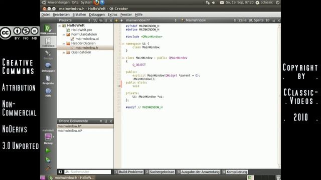 Eine Hallo Welt Anwendung mit dem QtCreator erstellen смотреть онлайн