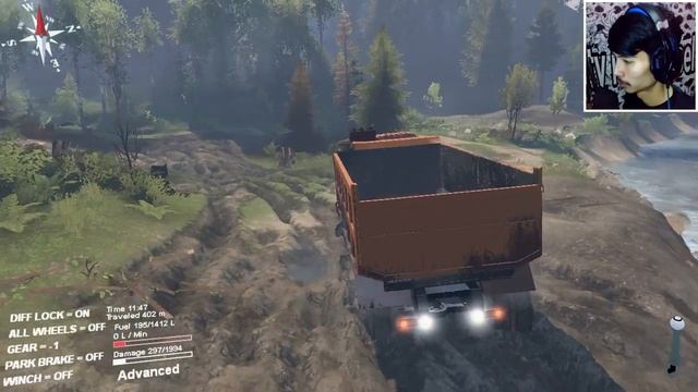 Perjuangan Mitsubishi Fuso Turun Bukit Sampe Jungkir Balik !! / SpinTires Mod Indonesia смотреть онлайн