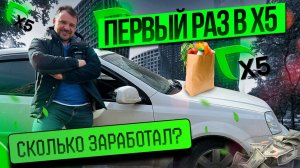 ПЕРВЫЙ РАЗ В X5 ДОСТАВКЕ/ЧЕТЫРЕХЧАСОВОЙ СЛОТ В ДАРКСТОРЕ/Сколько заработал?/Доставка на своем авто