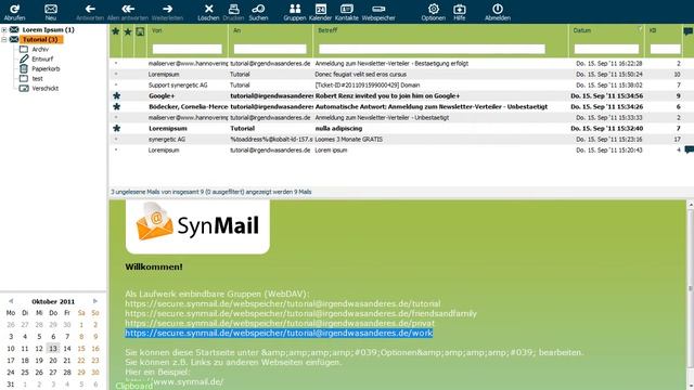 SynMail Tutorial WebDAV смотреть онлайн