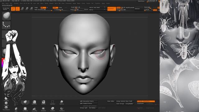 Noobovich VS Zbrush - Creating the Centipede Girl // Part 01 смотреть онлайн