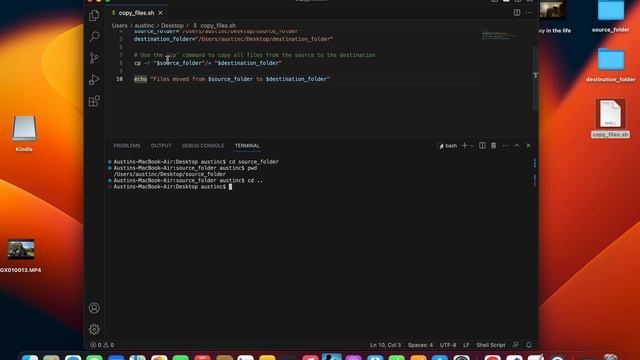 Copy Files using Bash Scripting macOS смотреть онлайн