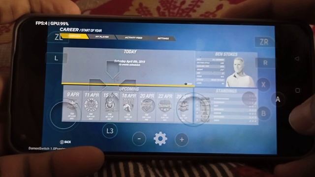 Cricket 19 on Damon Switch Emulator Realme GT Master Edition смотреть онлайн