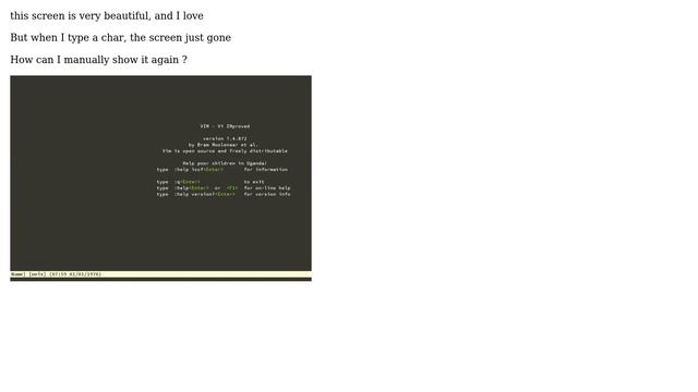 Unix & Linux: How to re-show this vim's welcome screen? (2 Solutions!!) смотреть онлайн