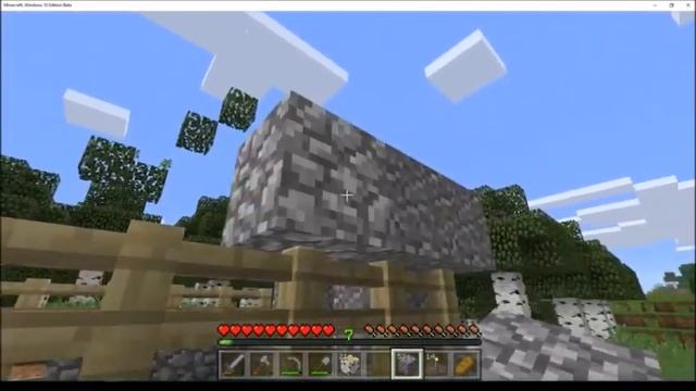 Minecraft Windows 10 Edition Survival Journal 4 - Building A Safe Fishing Area