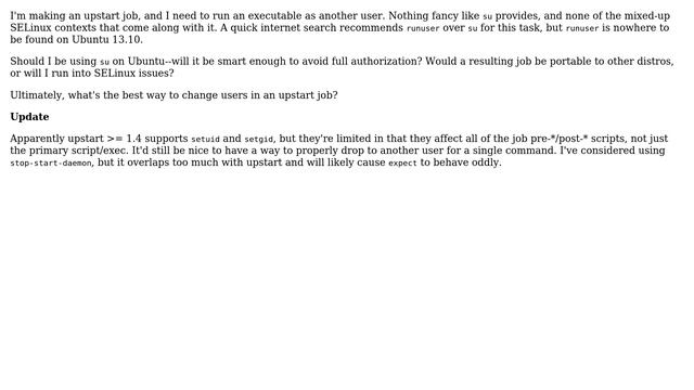 Ubuntu: Where's runuser? смотреть онлайн