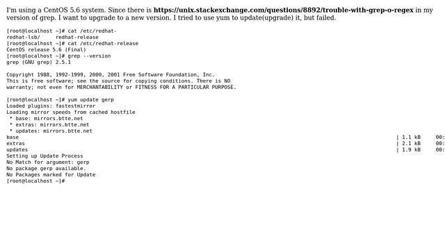 DevOps & SysAdmins: How to update my grep utility on CentOS 5.6? (2 Solutions!!) смотреть онлайн