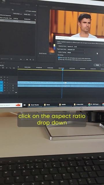 Easy Way to convert Horizontal Video to Vertical in Premiere Pro#shorts #tips смотреть онлайн