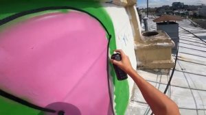 ZЫCKA RAF - Граффити день от 1 лица с 1Н4 на крыше: мини обзор хаты