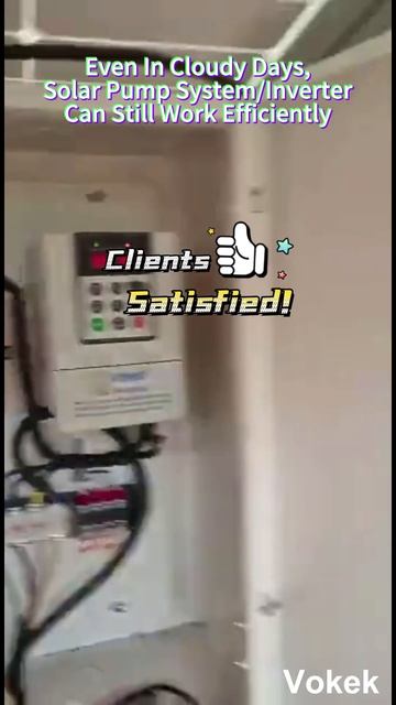 Solar Pump Inverter Efficiently Works Even In Cloudy Days