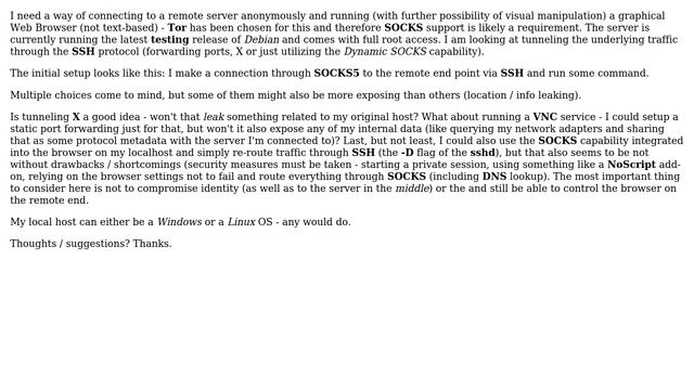A way of accessing a remote linux server via SSH anonymously and running a graphic web browser? смотреть онлайн