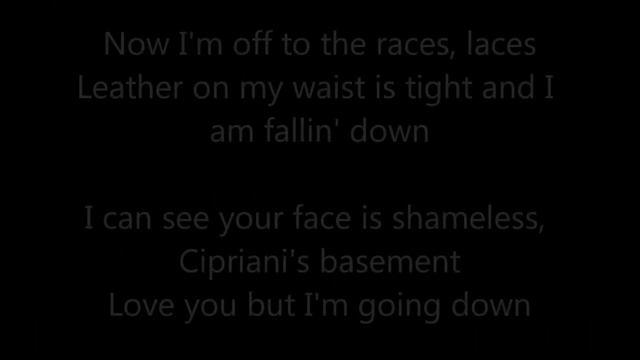 Off to the Races Lyrics смотреть онлайн