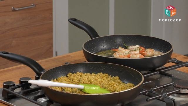 Орзо с королевскими креветками в соусе песто — простой и вкусный рецепт пасты с креветками ваннамей смотреть онлайн
