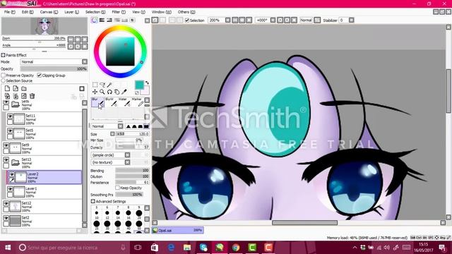 [Speed Paint] Opal-Steven Universe [Paint Tool Sai] смотреть онлайн