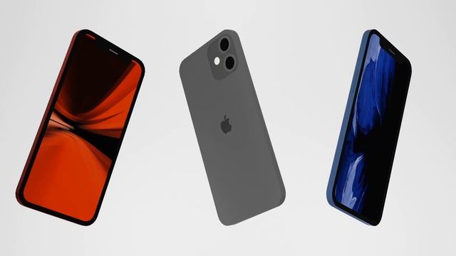 IPhone 12 mini Blender 3D model смотреть онлайн