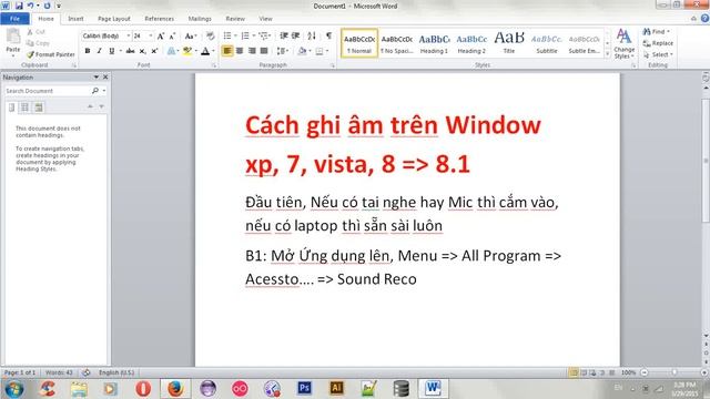 Cách Ghi Âm trên Laptop PC Window xp, Win 7 8 Vista Thu âm Micro смотреть онлайн
