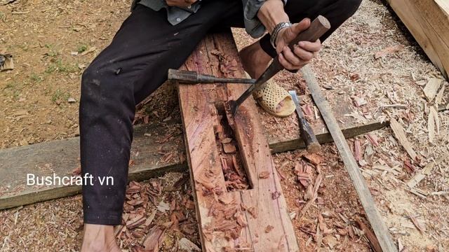 Independent Life Of Young Couple: Gardening, Building Wooden House