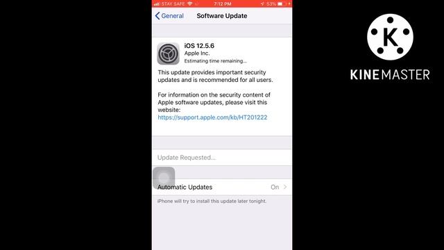 iOS 12.5.6 Software Update смотреть онлайн
