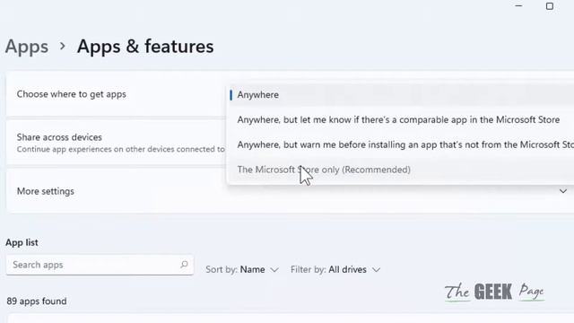 Allow Apps from Microsoft Store only on Windows 11 смотреть онлайн
