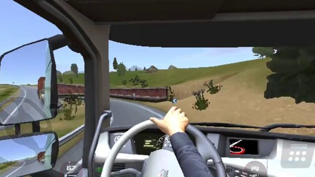 Везу груз на 45 тон:В игре Truckers of evrope 3 смотреть онлайн
